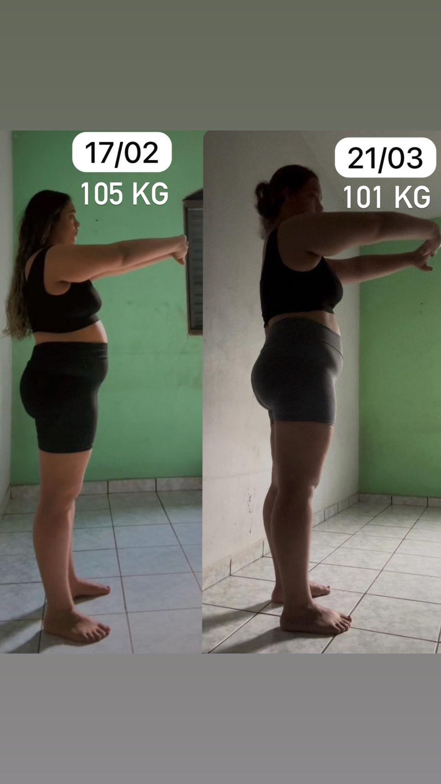 Antes e Depois Débora